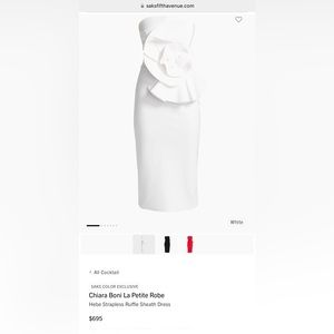 Chiara Boni La Petite Robe
Hebe Strapless Ruffle Sheath Dress